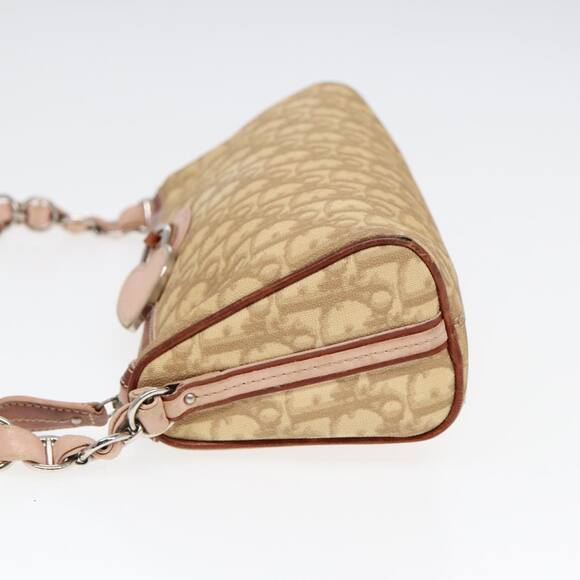 DIOR Shoulder Bag Leather Beige Silver Pink - Picture 4 of 16